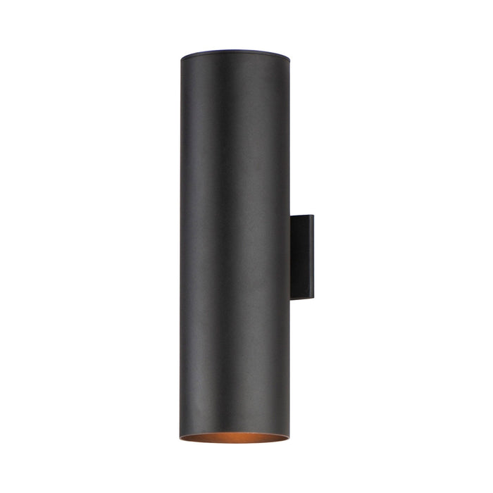 Outpost Outdoor Wall Light in Incandescent/6-Inch/Long/Black.