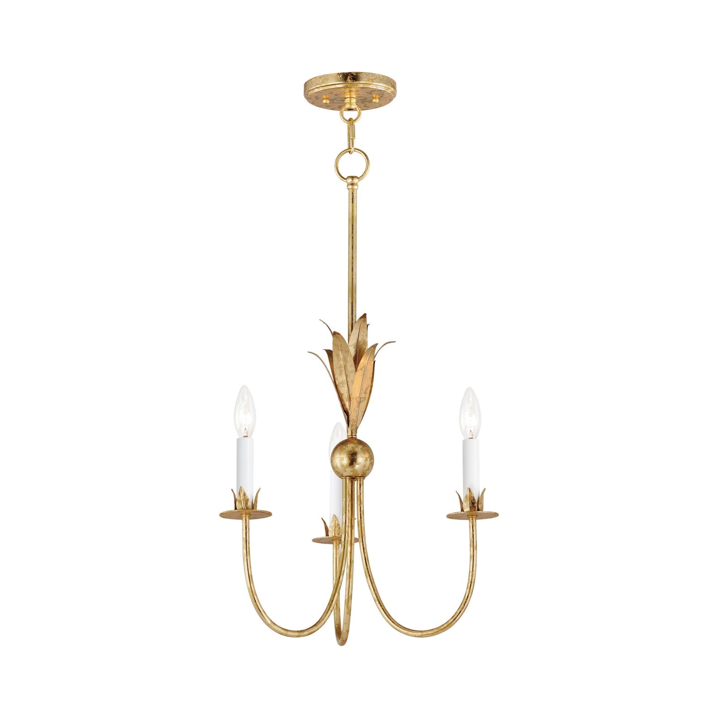 Paloma Mini Pendant Light in Gold Leaf.