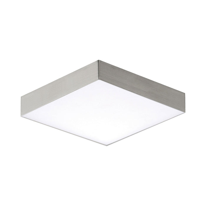 Trim LED Flush Mount Ceiling Light in Satin Nickel (X-Small/Square).
