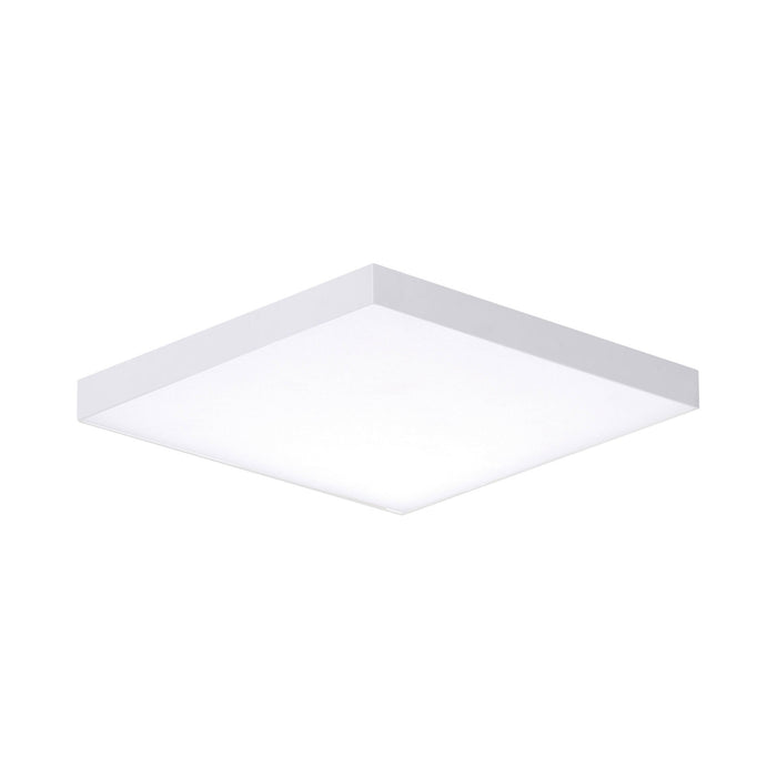 Trim LED Flush Mount Ceiling Light in White (Small/Square).