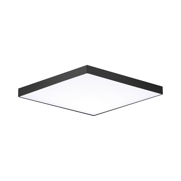Trim LED Flush Mount Ceiling Light in Black (Medium/Square).