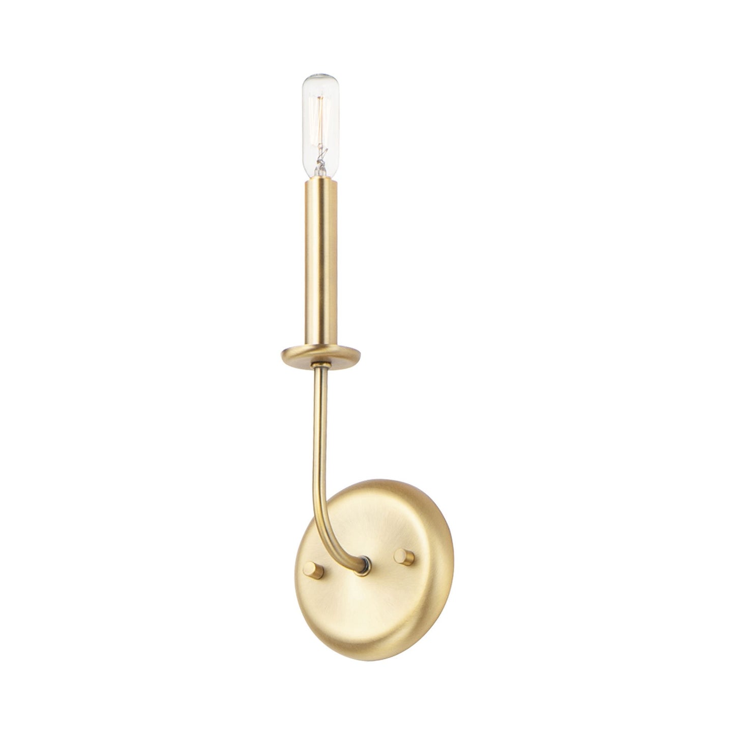Wesley Wall Light in Satin Brass (1-Light).