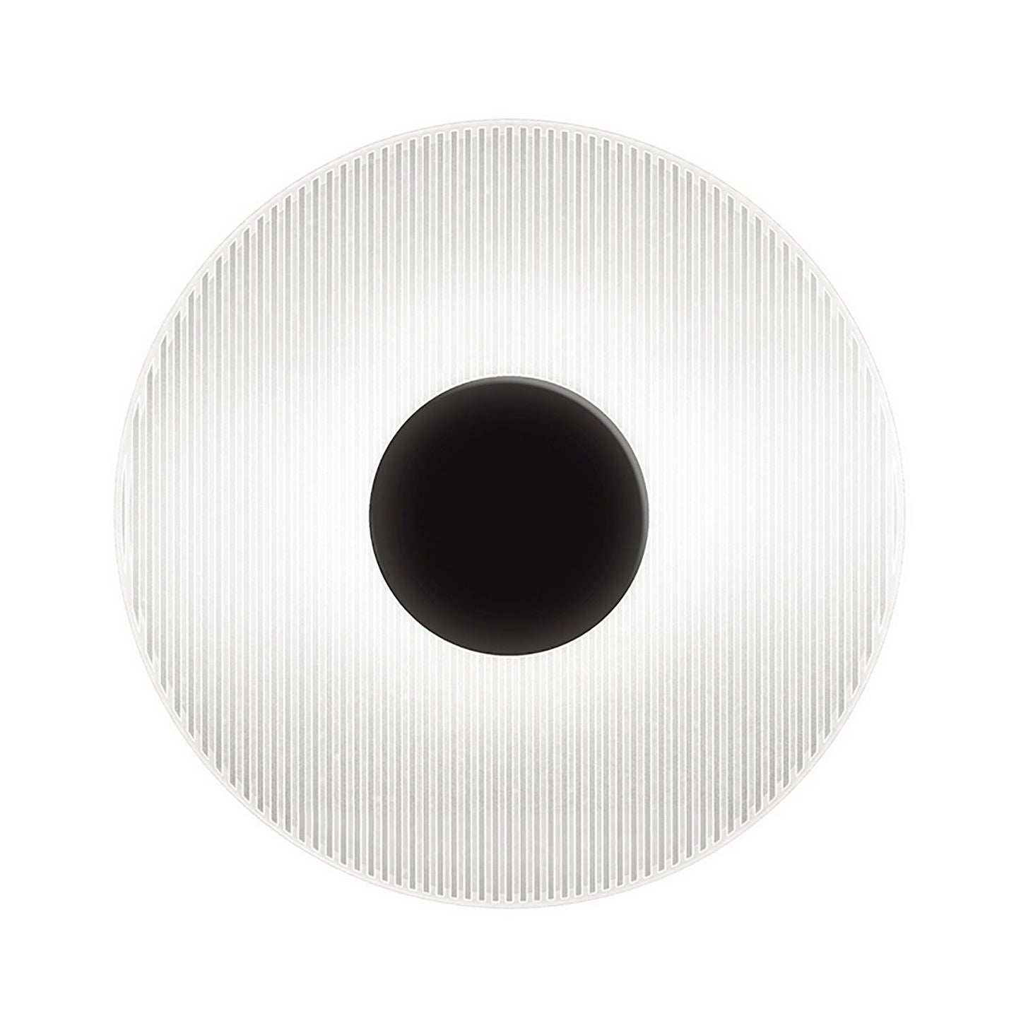 Meclisse™ LED Wall Light in Satin Black/Etched Glass.