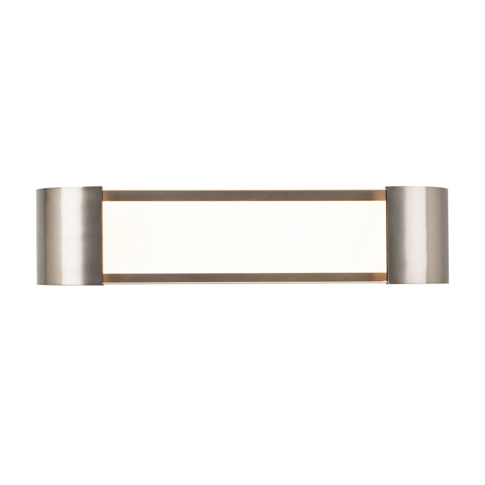 Melrose LED Bath Wall Light in Brushed Nickel (Small).