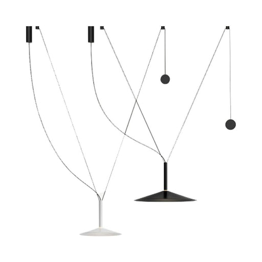 Milana Counterweight LED Pendant Light with Small Shade.