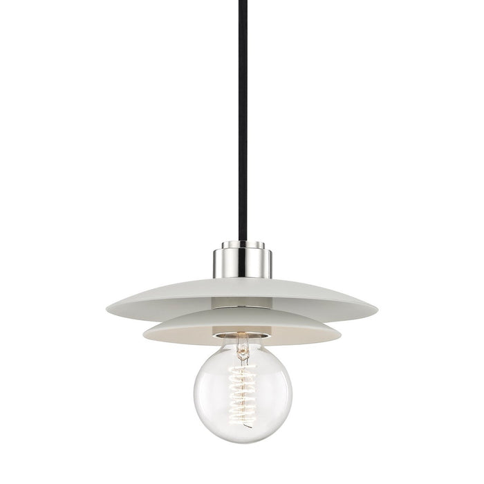 Milla Pendant Light in Polished Nickel (Small).