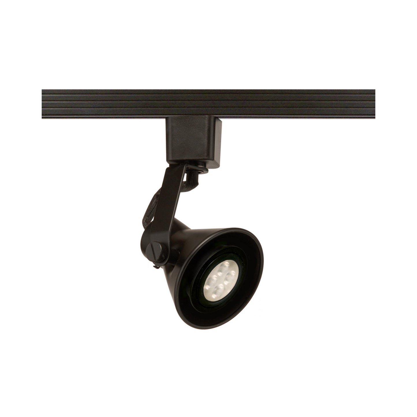 Miniature Line Voltage 103 Track Head in Black (J Track/LED).