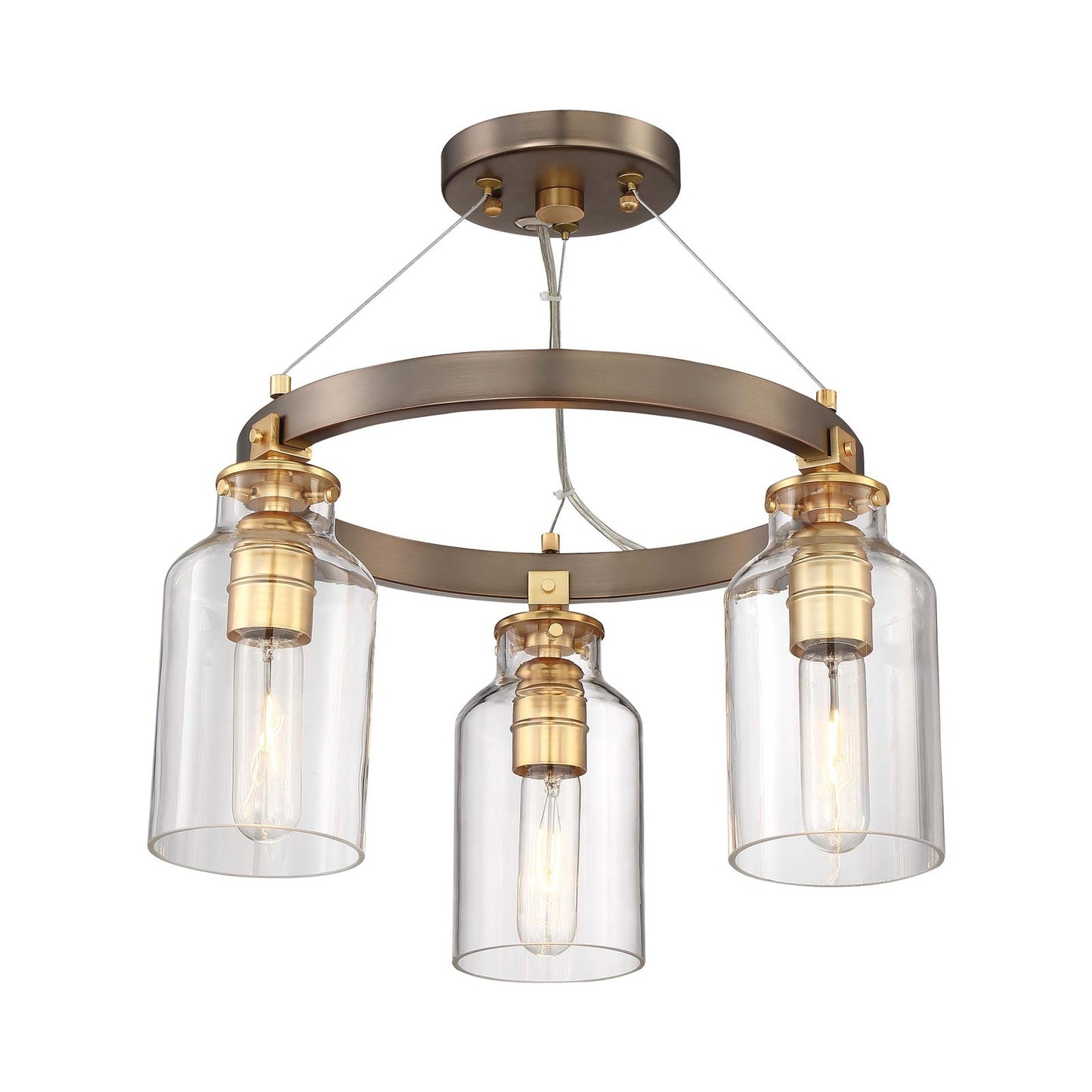 Morrow Semi Flush Mount Ceiling Light in Detail.