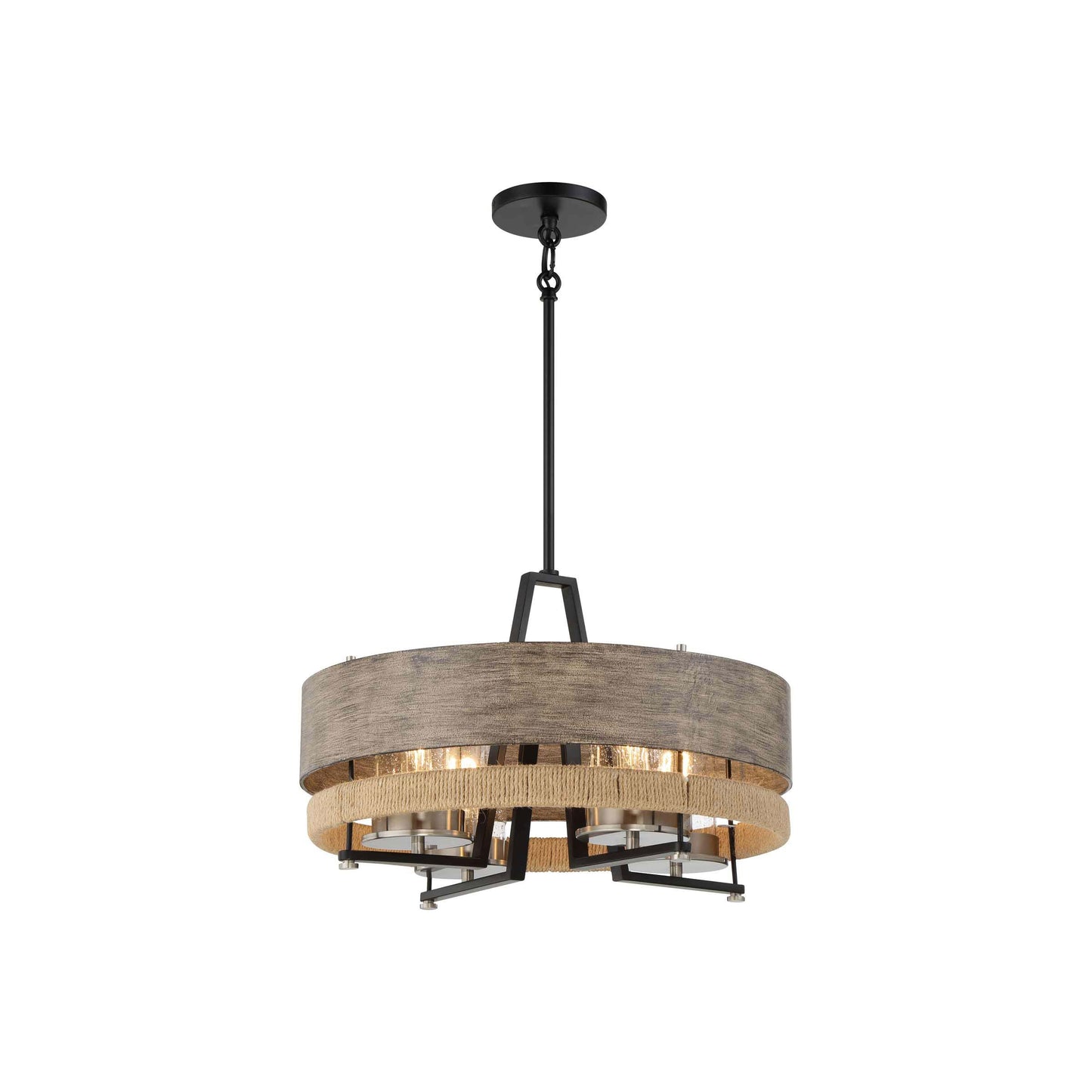 Silver Creek Drum Pendant Light (13.25-Inch).