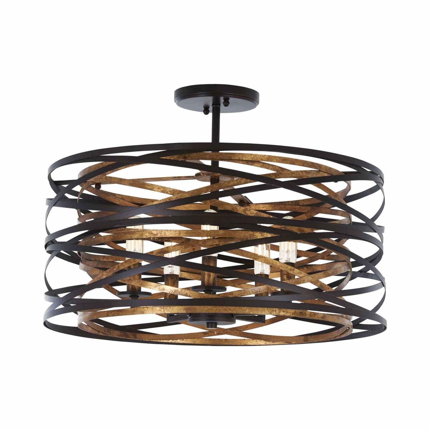 Vortic Flow Semi Flush Mount Ceiling Light (Large).