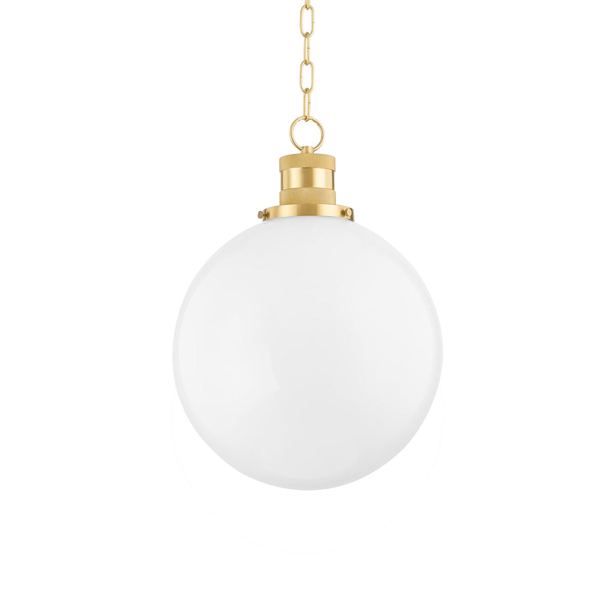 Beverly Pendant Light in Aged Brass (Large).