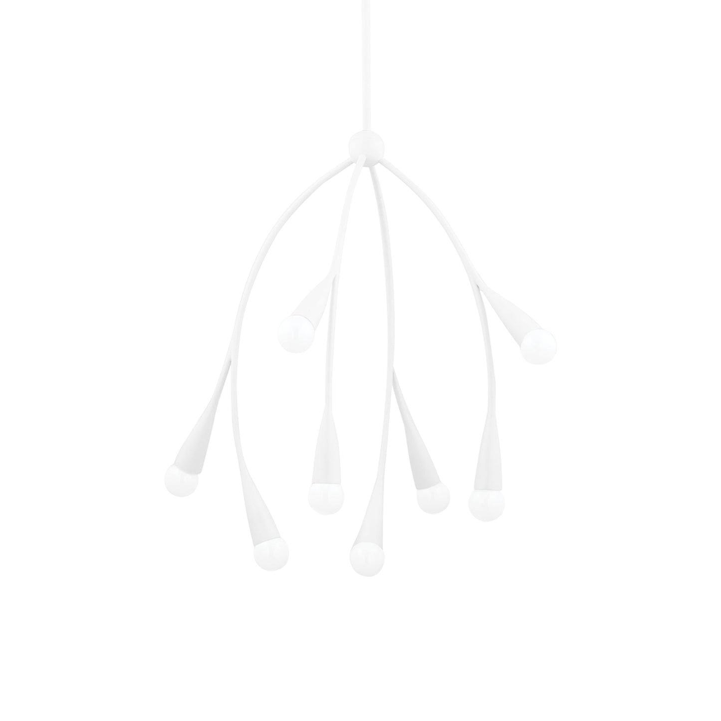 Elsa Chandelier in Textured White.