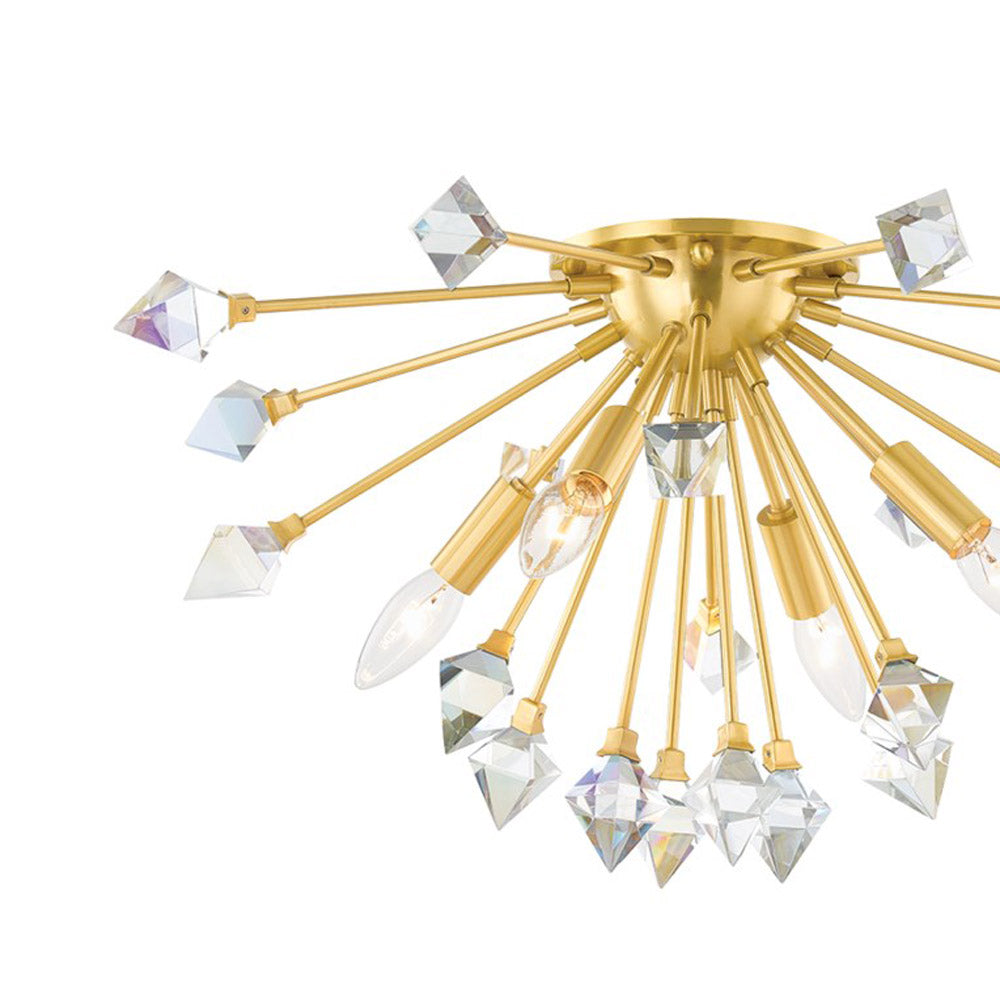 Genesis Flush Mount Ceiling Light in Detail.