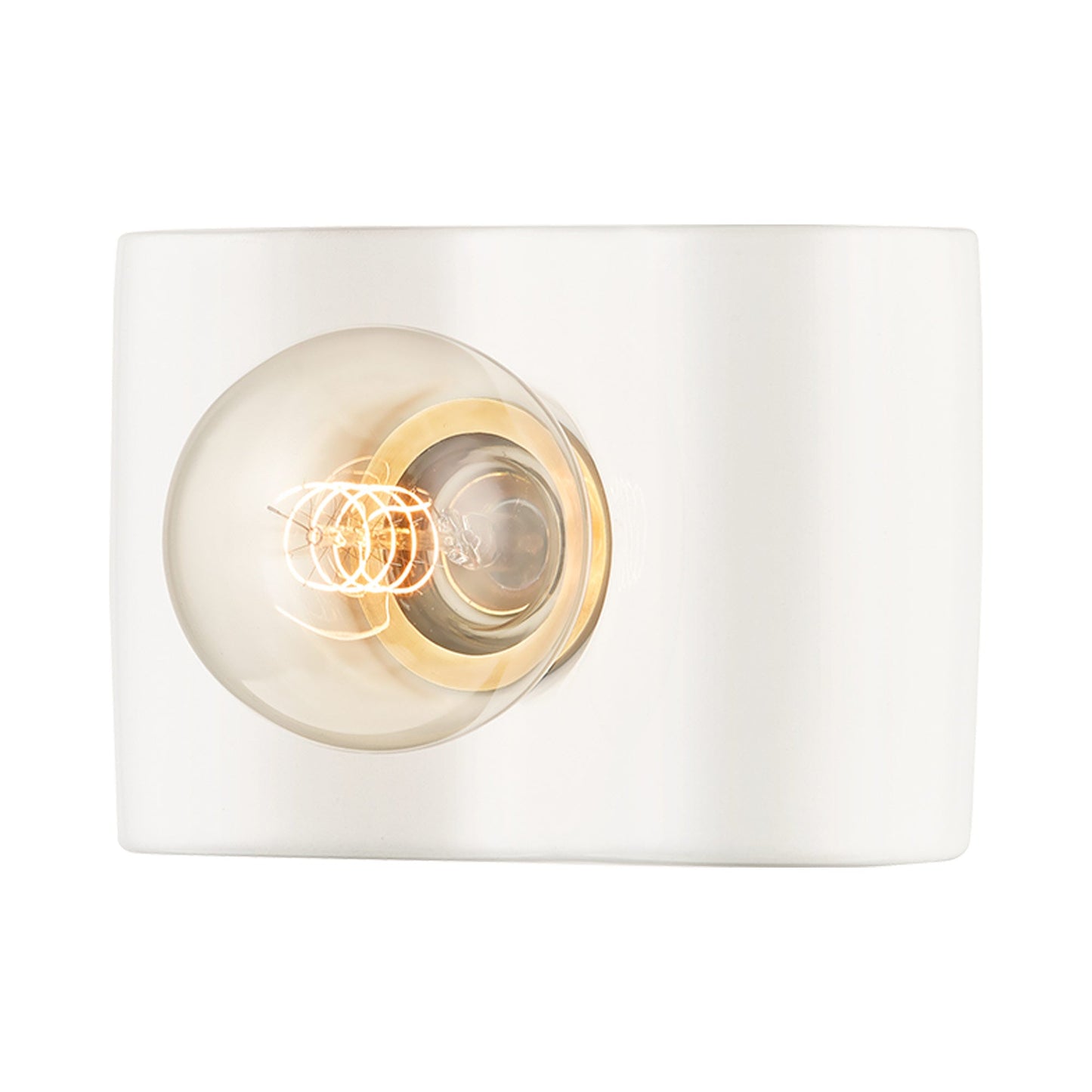 Jillian Bath Wall Light in Ceramic White.