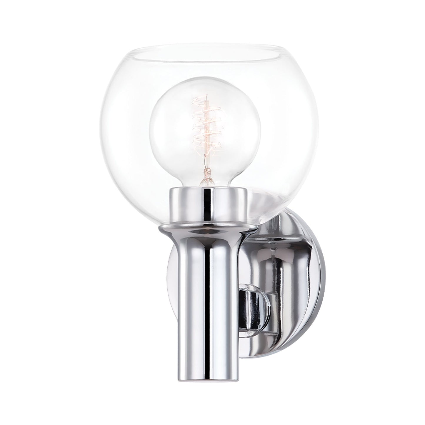 Leslie Bath Vanity Light in Polished Chrome (1-Light).