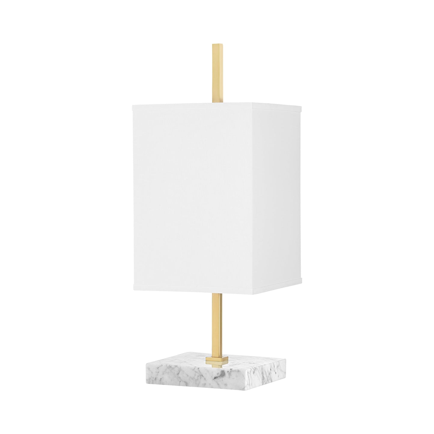 Mikaela Table Lamp in Aged Brass.