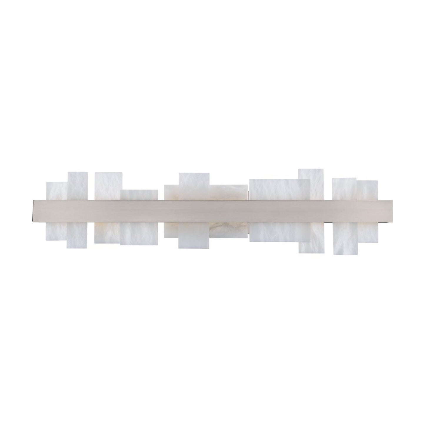 Acropolis LED Vanity Wall Light in Brushed Nickel (Large).