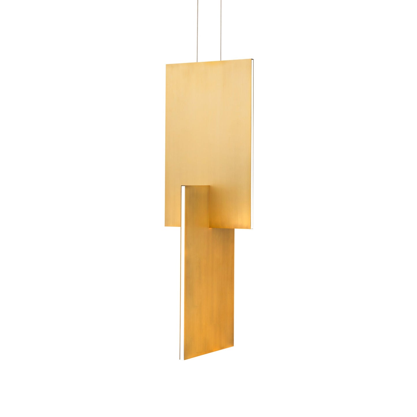 Amari LED Pendant Light in Aged Brass (Small).