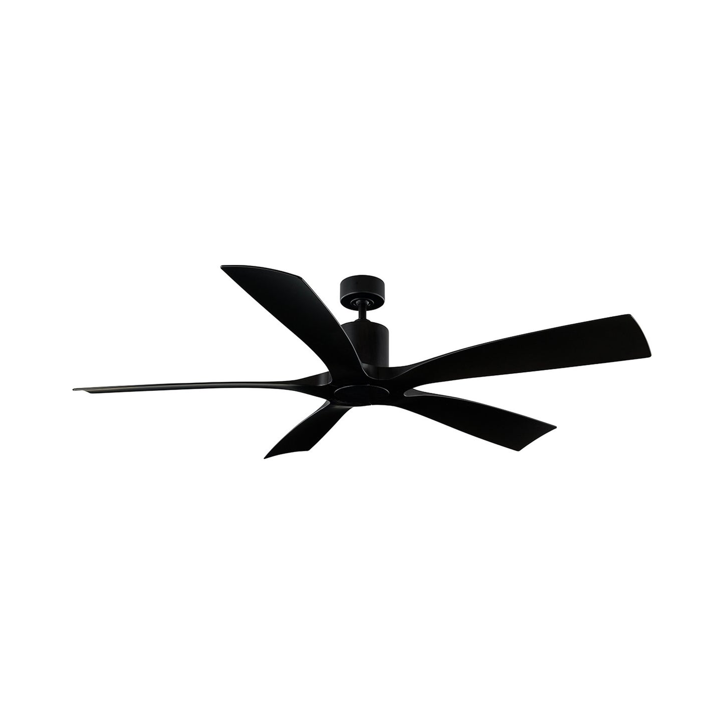 Aviator 70 Smart Ceiling Fan in Matte Black.