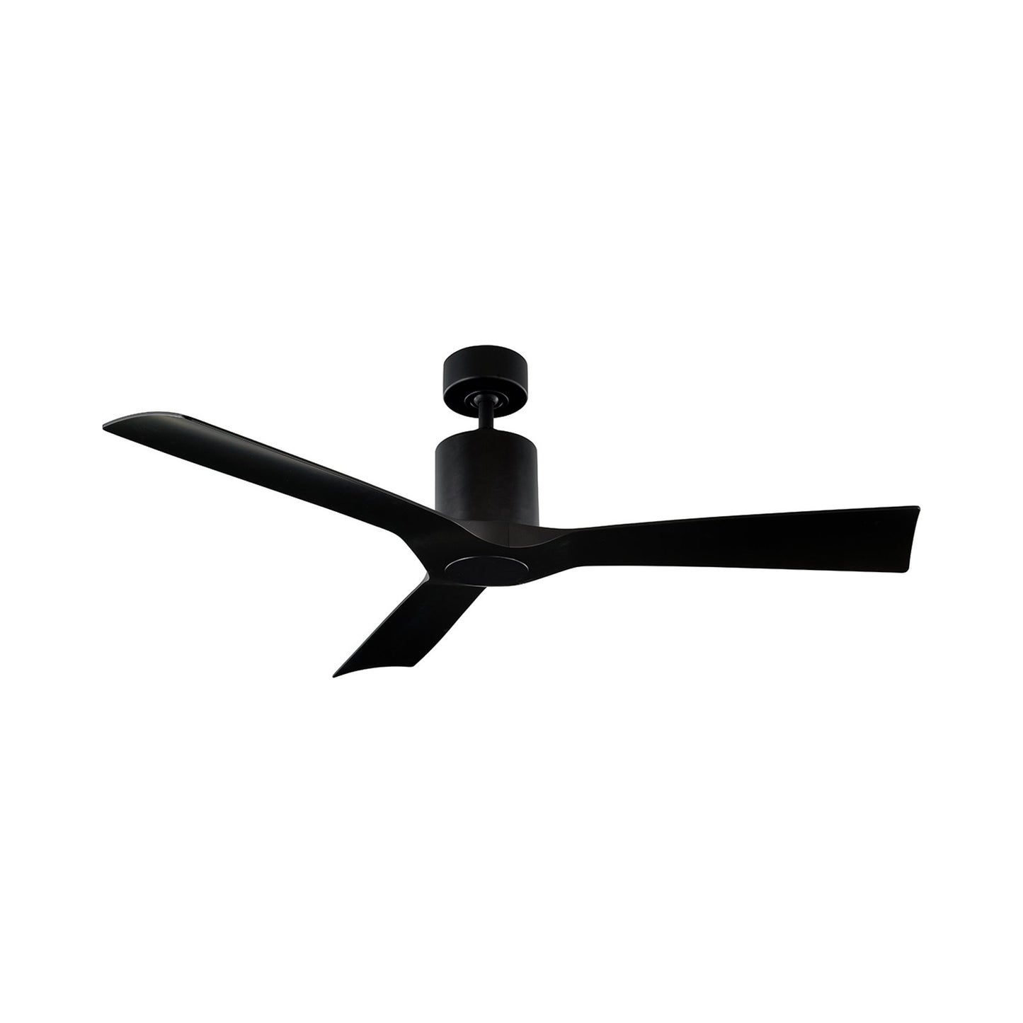 Aviator Downrod Ceiling Fan in Matte Black.