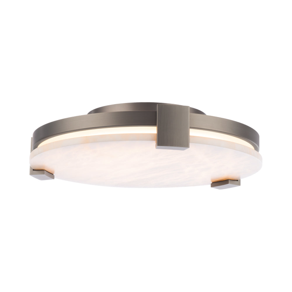 Catalonia LED Flush Mount Ceiling Light in Antique Nickel (Large).
