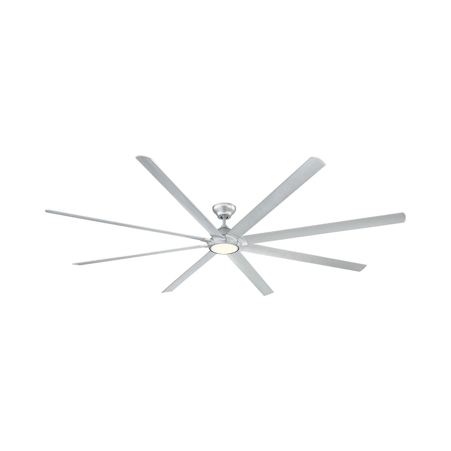 Hydra Smart LED Ceiling Fan in 120-Inch/Titanium Silver.