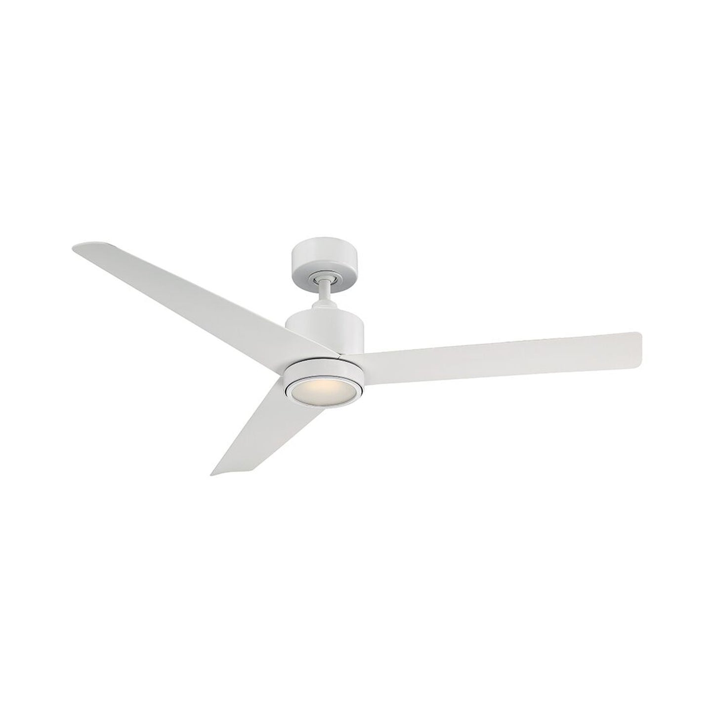 Lotus Smart LED Ceiling Fan in Matte White.