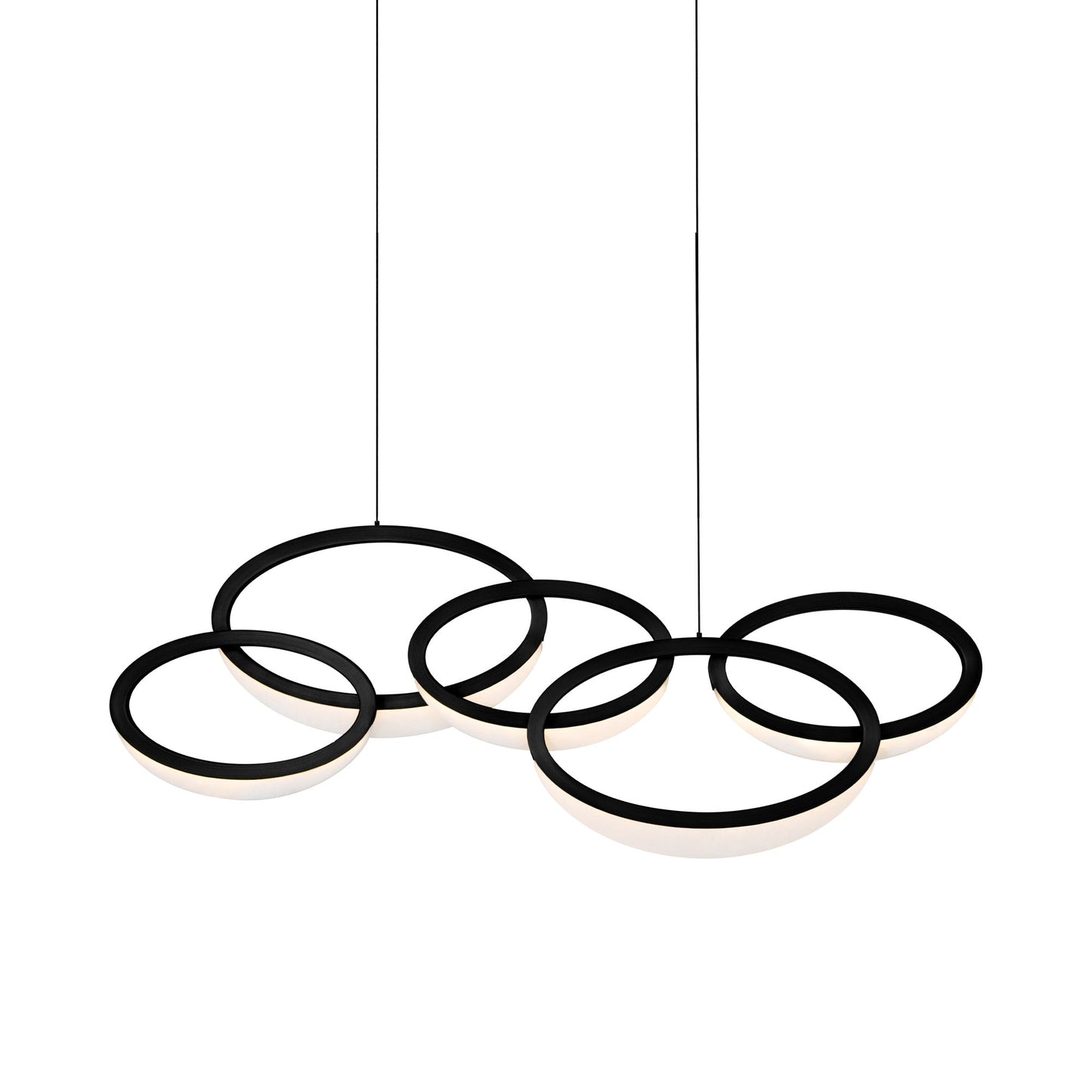 Orion LED Chandelier in Black.