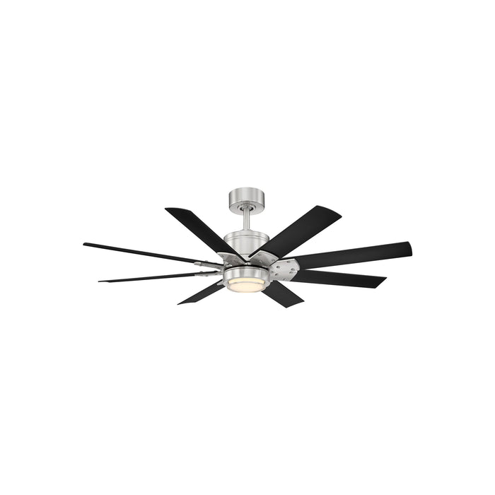 Renegade Smart LED Ceiling Fan in Brushed Nickel/Matte Black (52-Inch).