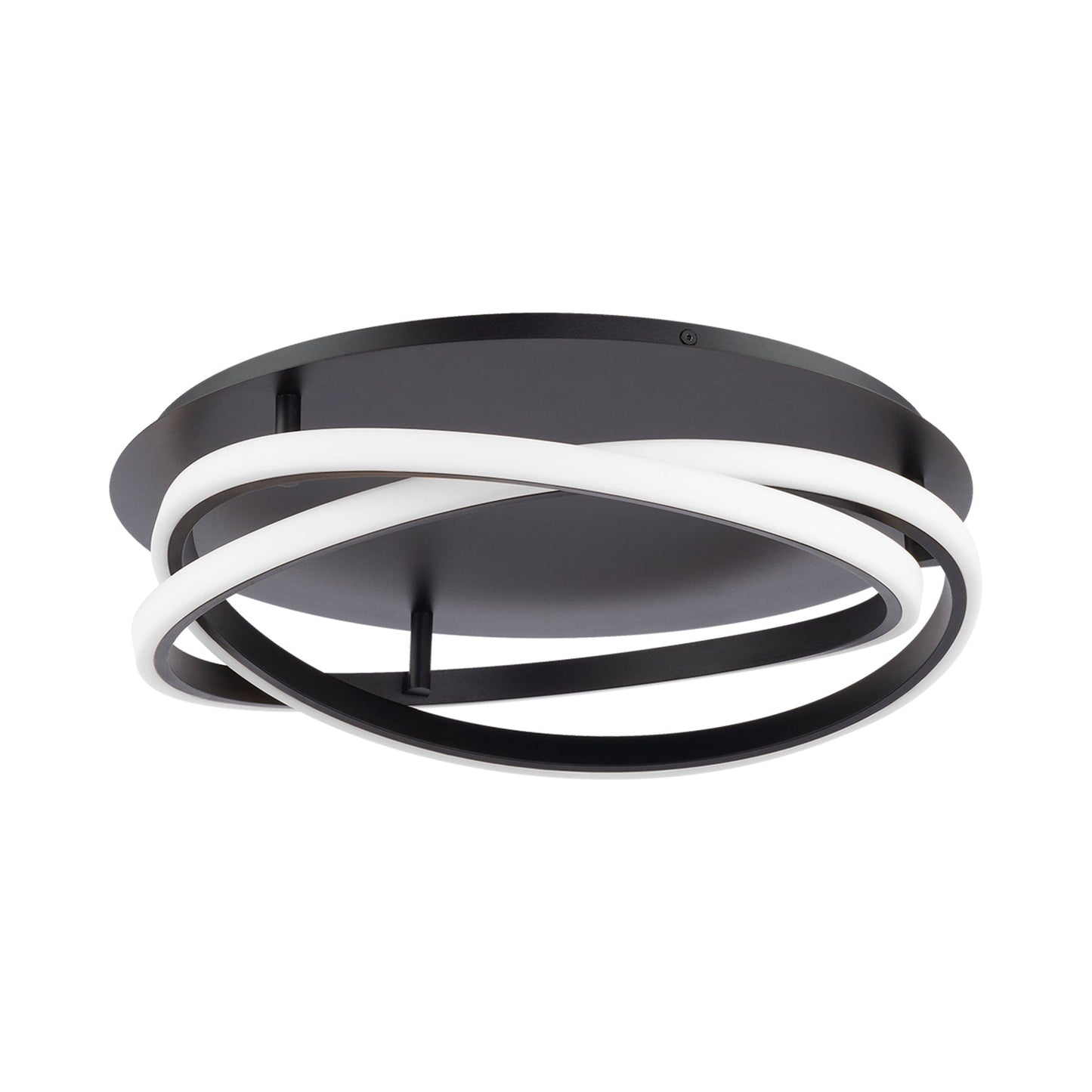 Veloce LED Flush Mount Ceiling Light in Black.