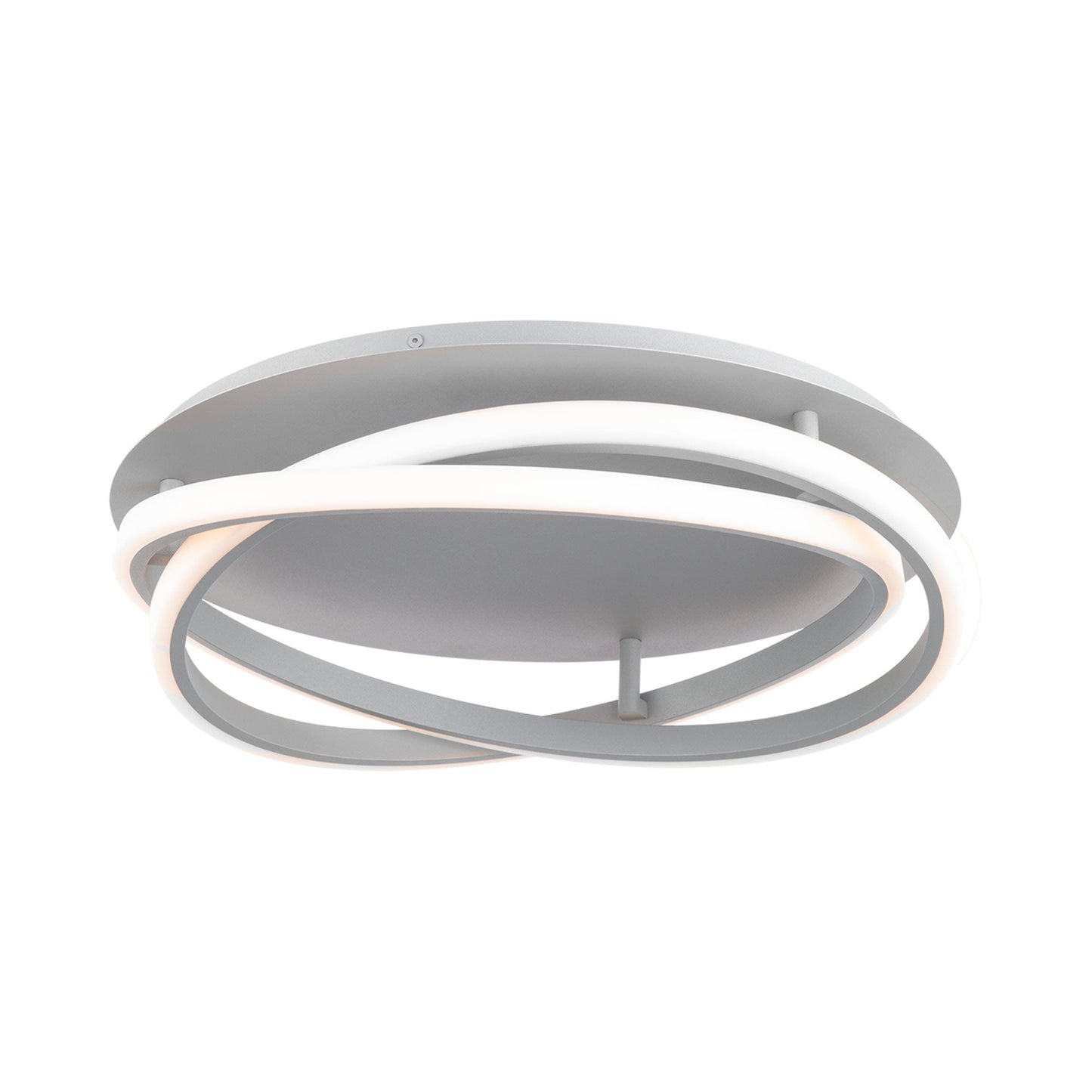 Veloce LED Flush Mount Ceiling Light in Titanium.