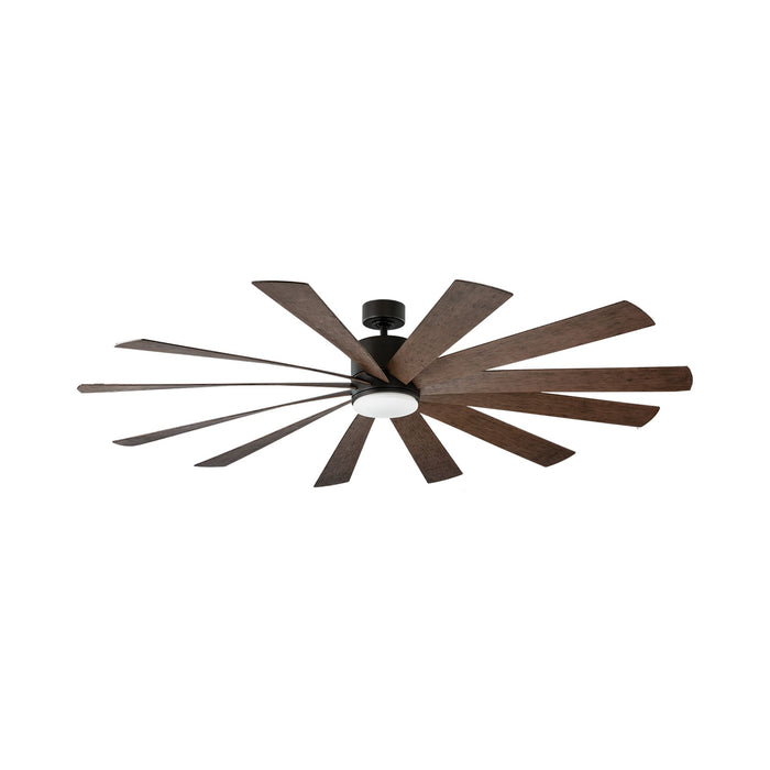 Windflower Smart LED Ceiling Fan in 80-Inch/Oil Rubbed Bronze/Dark Walnut.