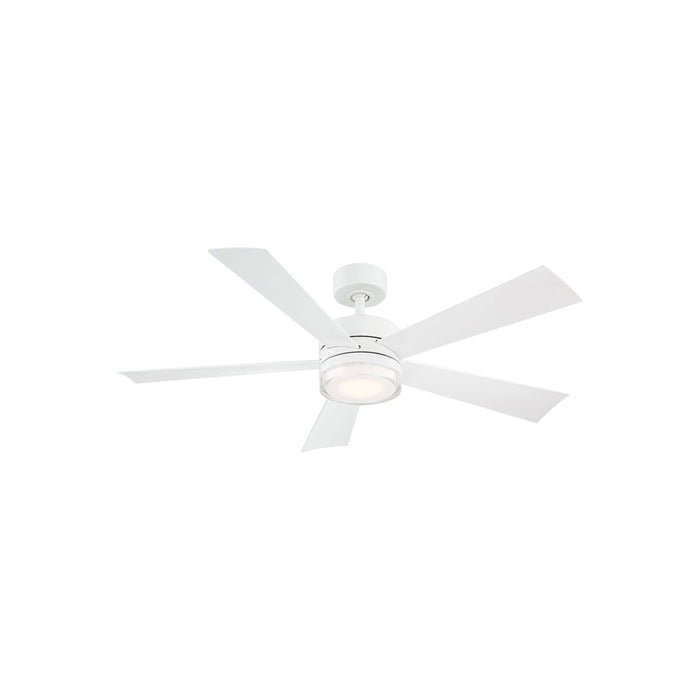 Wynd Smart LED Ceiling Fan in 52-Inch/Matte White.