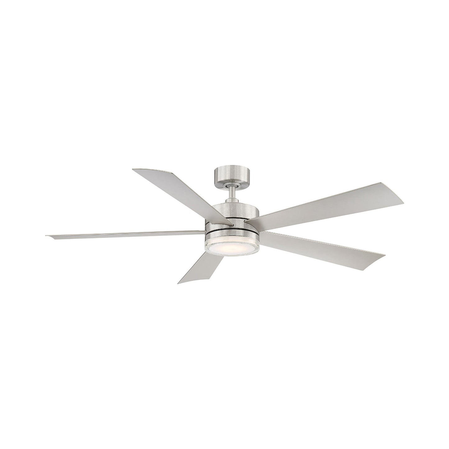 Wynd Smart LED Ceiling Fan in 60-Inch/Stainless Steel.