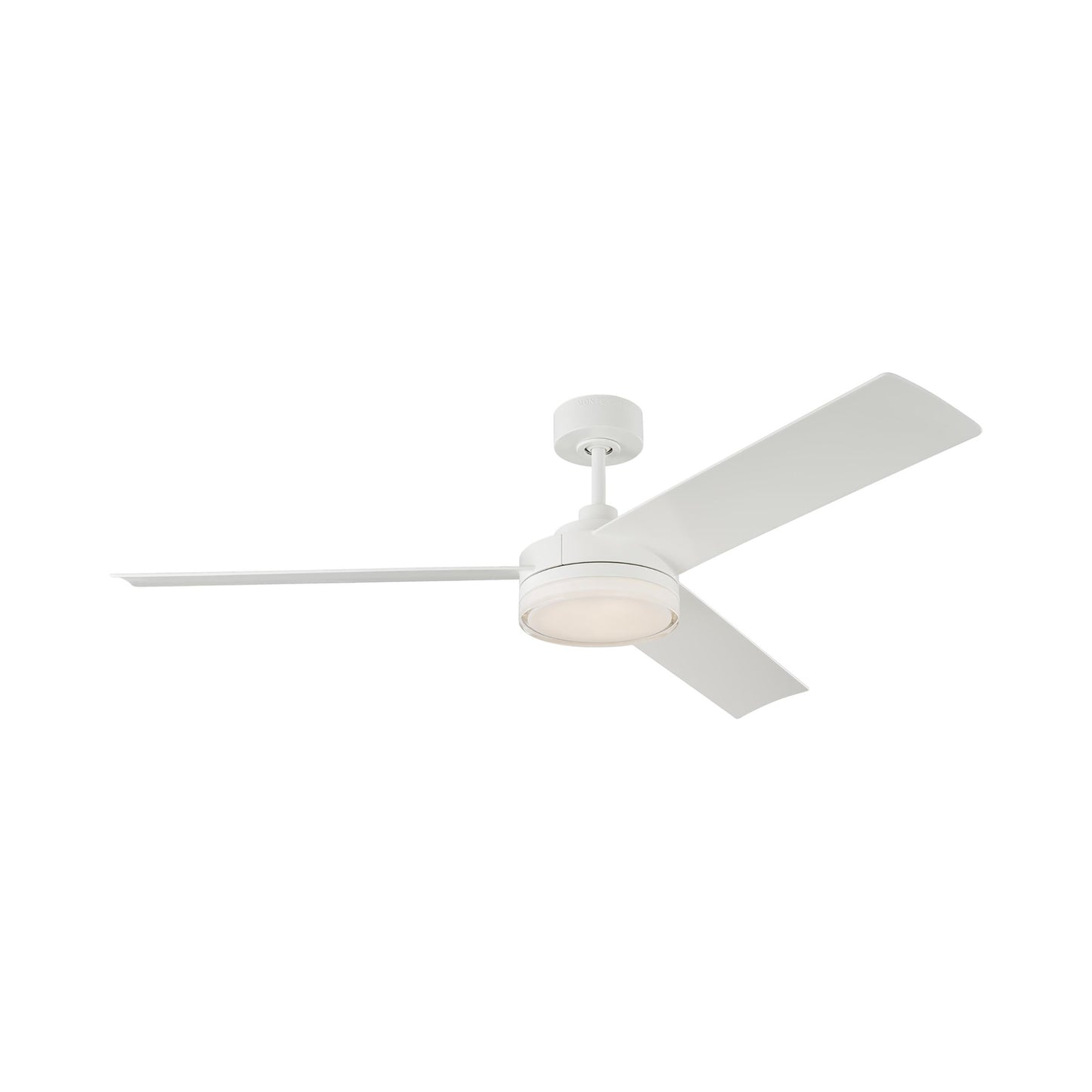 Cirque LED Ceiling Fan in Matte White.
