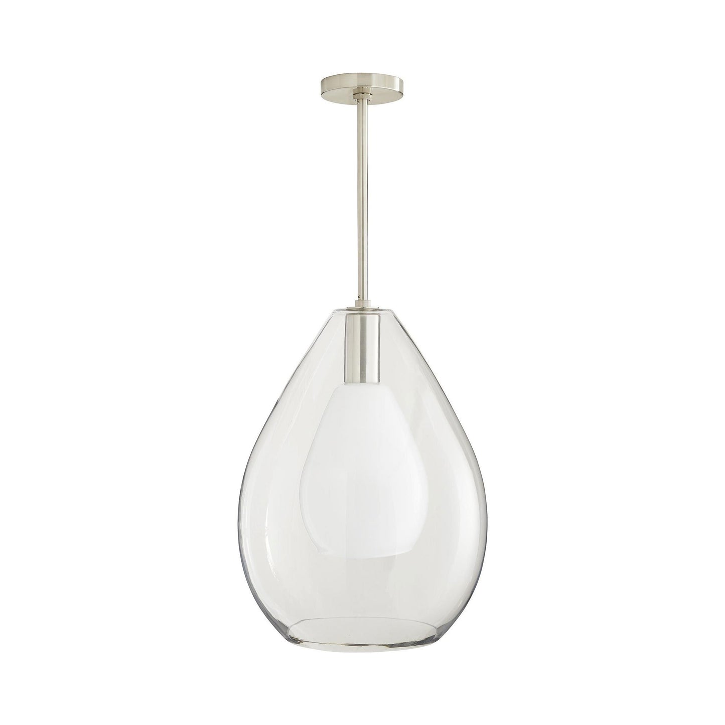 Nala Pendant Light in Brushed Nickel.