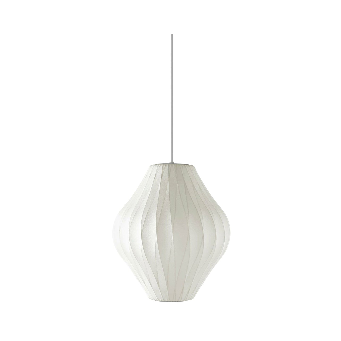 Nelson® Pear Crisscross Bubble Pendant Light in Medium.