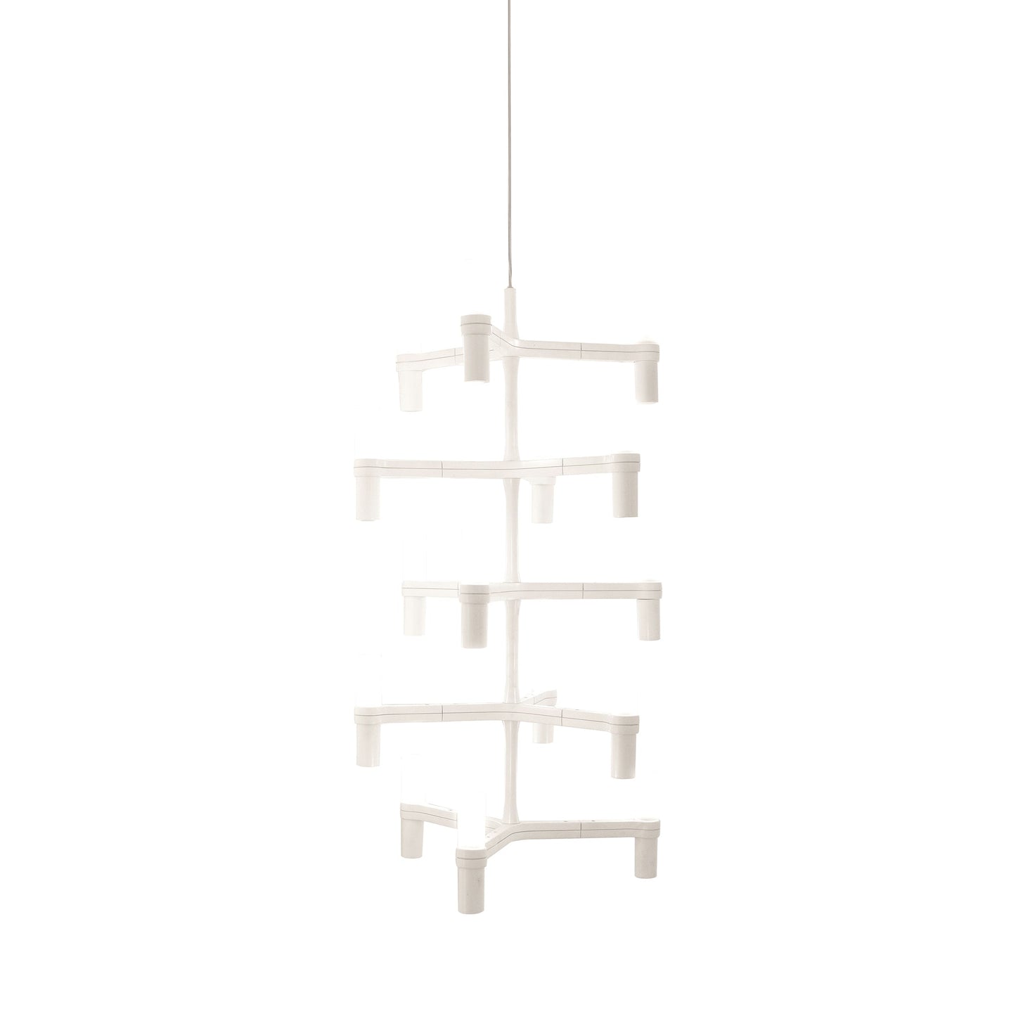 Crown Multi Chandelier in White.