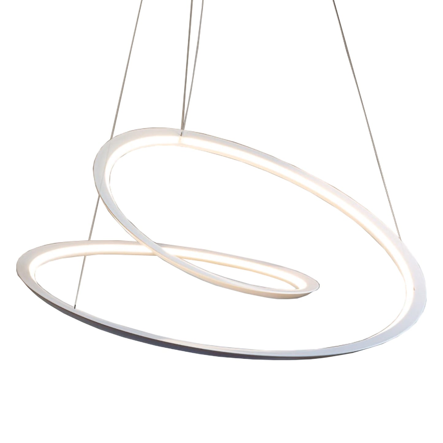 Kepler LED Pendant Light in White (Large).