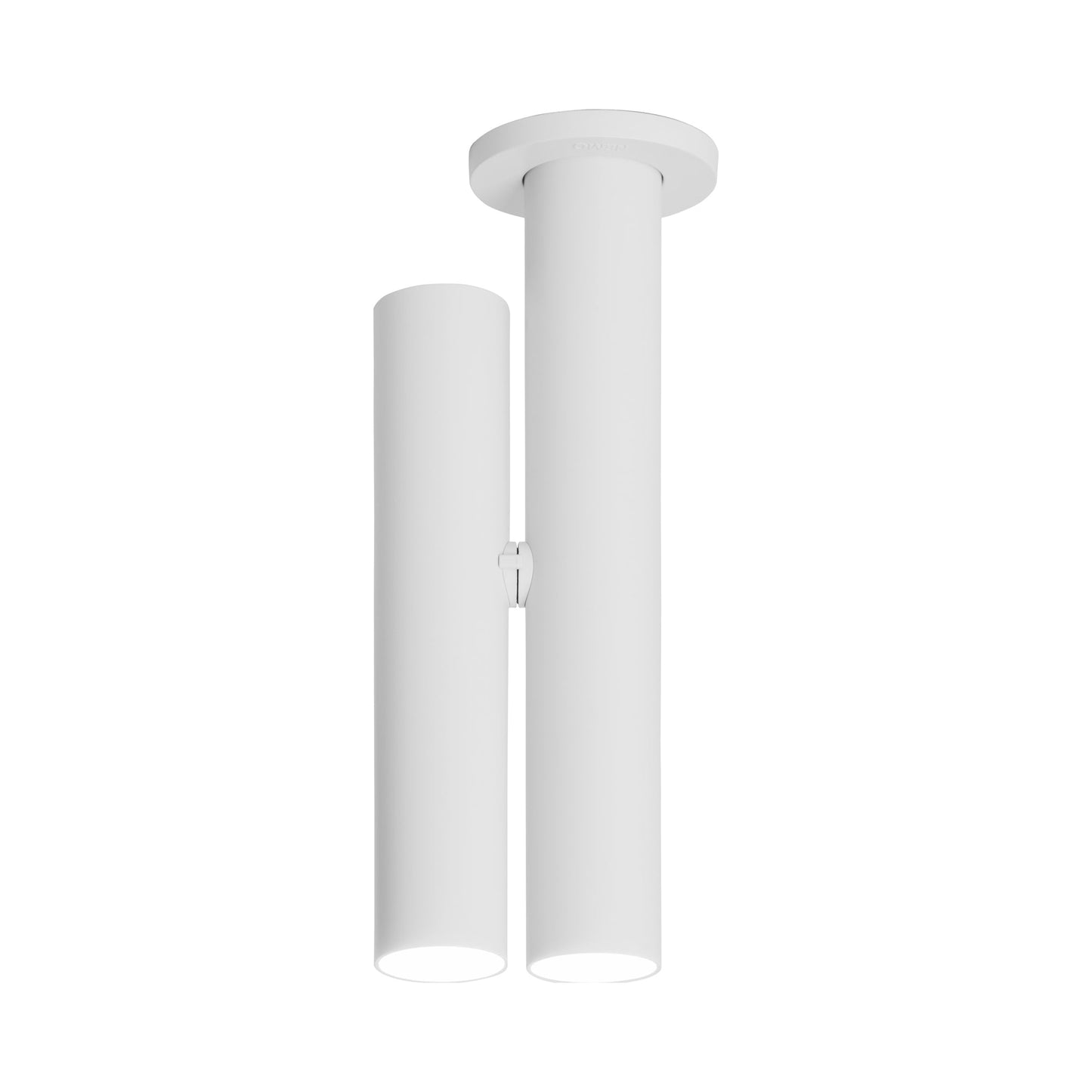 Tubes LED Semi Flush Mount Ceiling Light in Grey White.