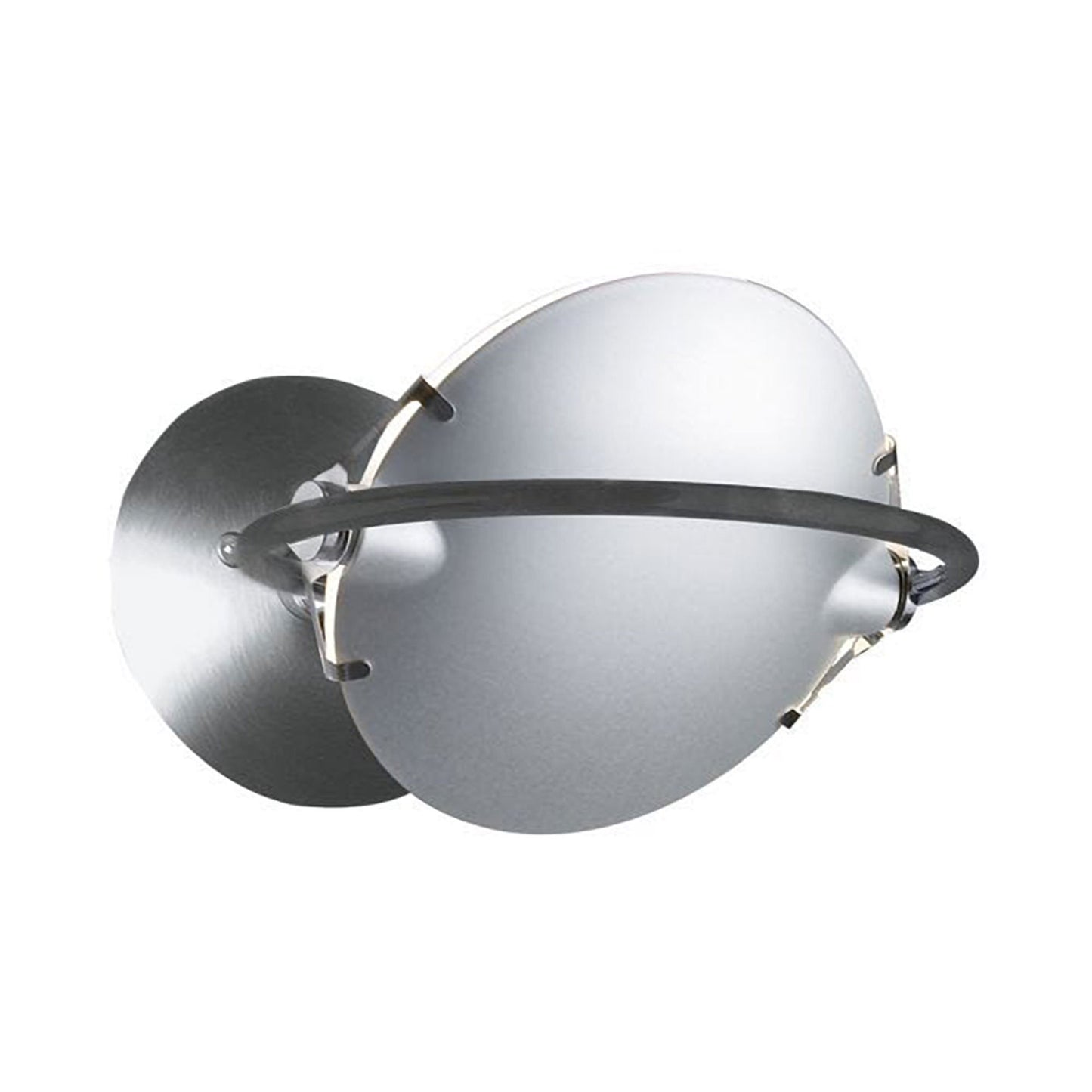Nobi Wall Light in Satin Nickel Brushed.