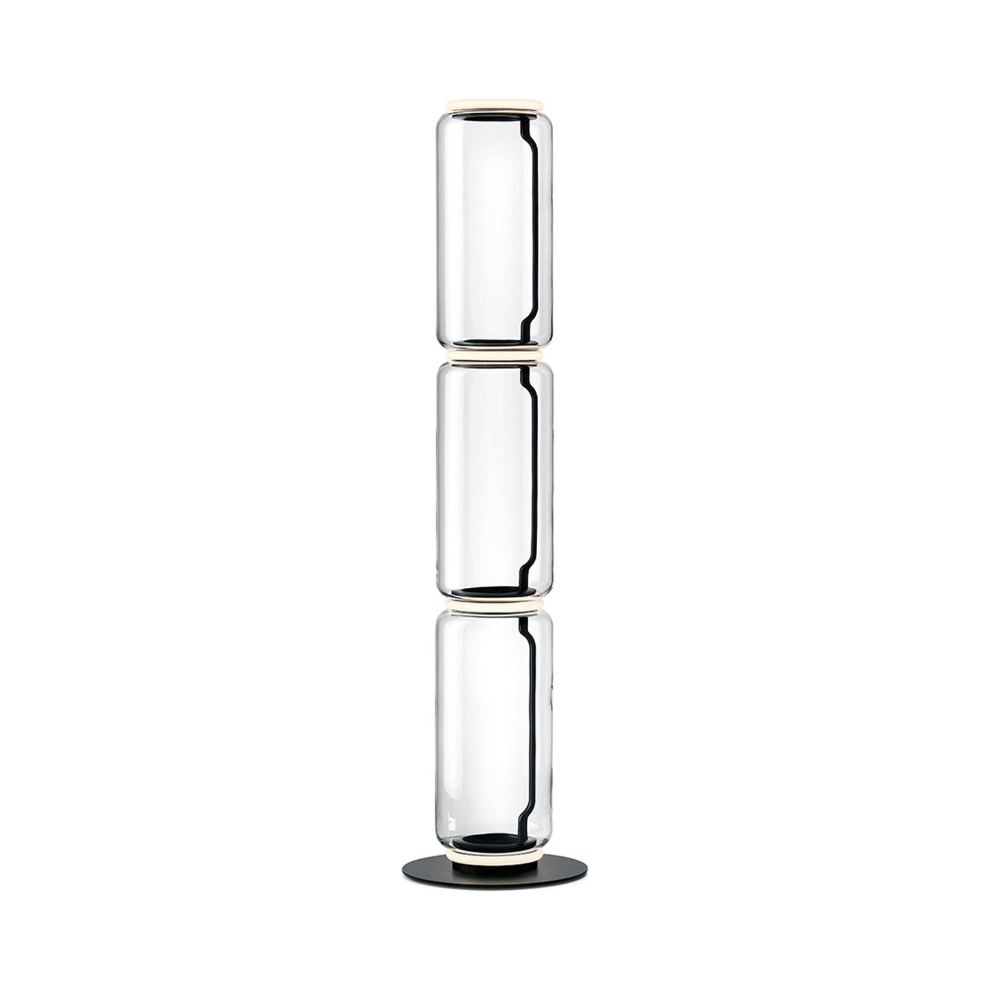 Noctambule High Cylinder LED Floor Lamp in 3 High Cylinders.