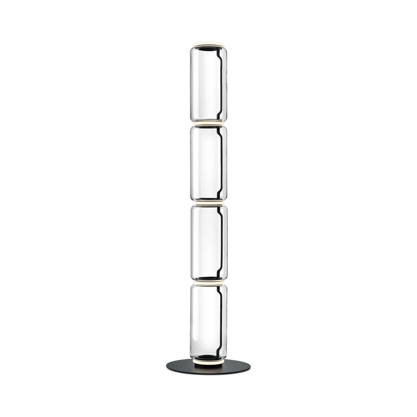 Noctambule Multi-High Cylinder LED Floor Lamp 4 High Cylinders.