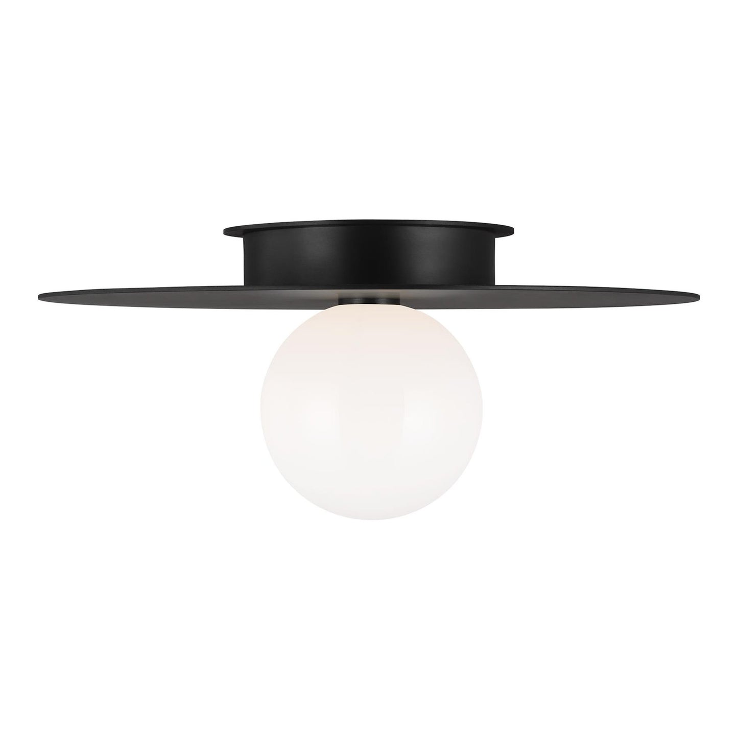 Nodes Flush Mount Ceiling Light in Midnight Black (Large).