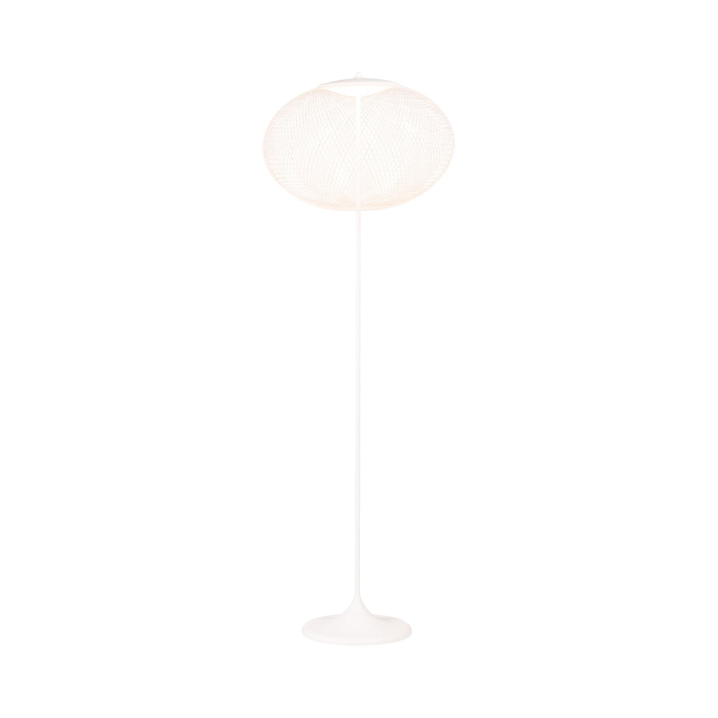 NR2 LED Floor Lamp in White.