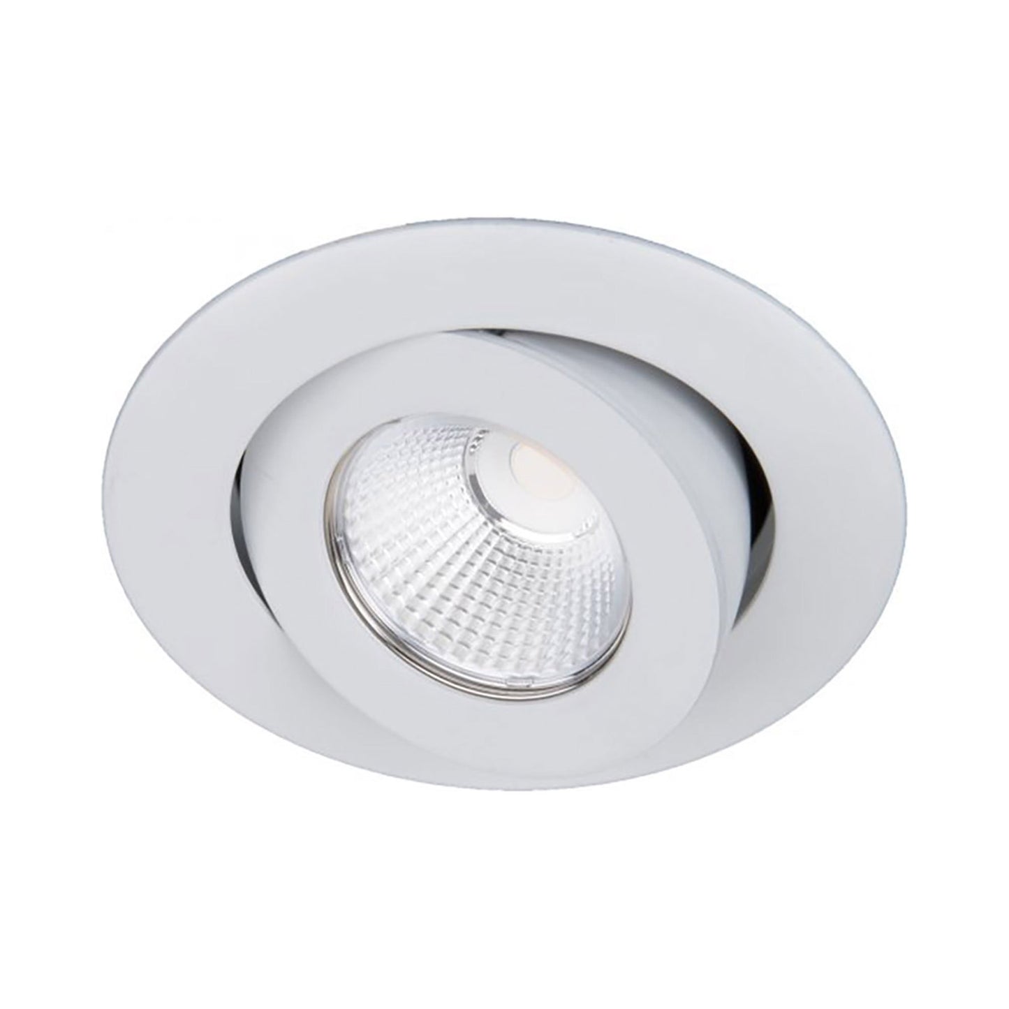 Ocular 3.0 Round Adjustable LED Recessed Trim in White.