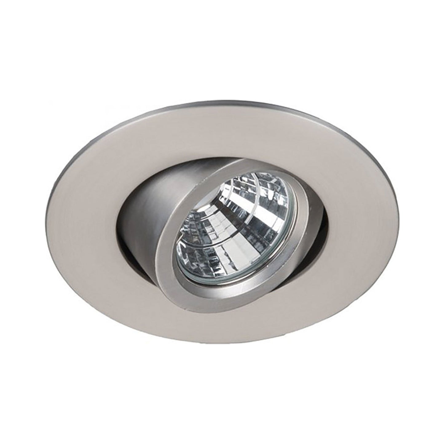 Ocularc 2.0 Round Adjustable 9W LED Recessed Trim in Brushed Nickel.