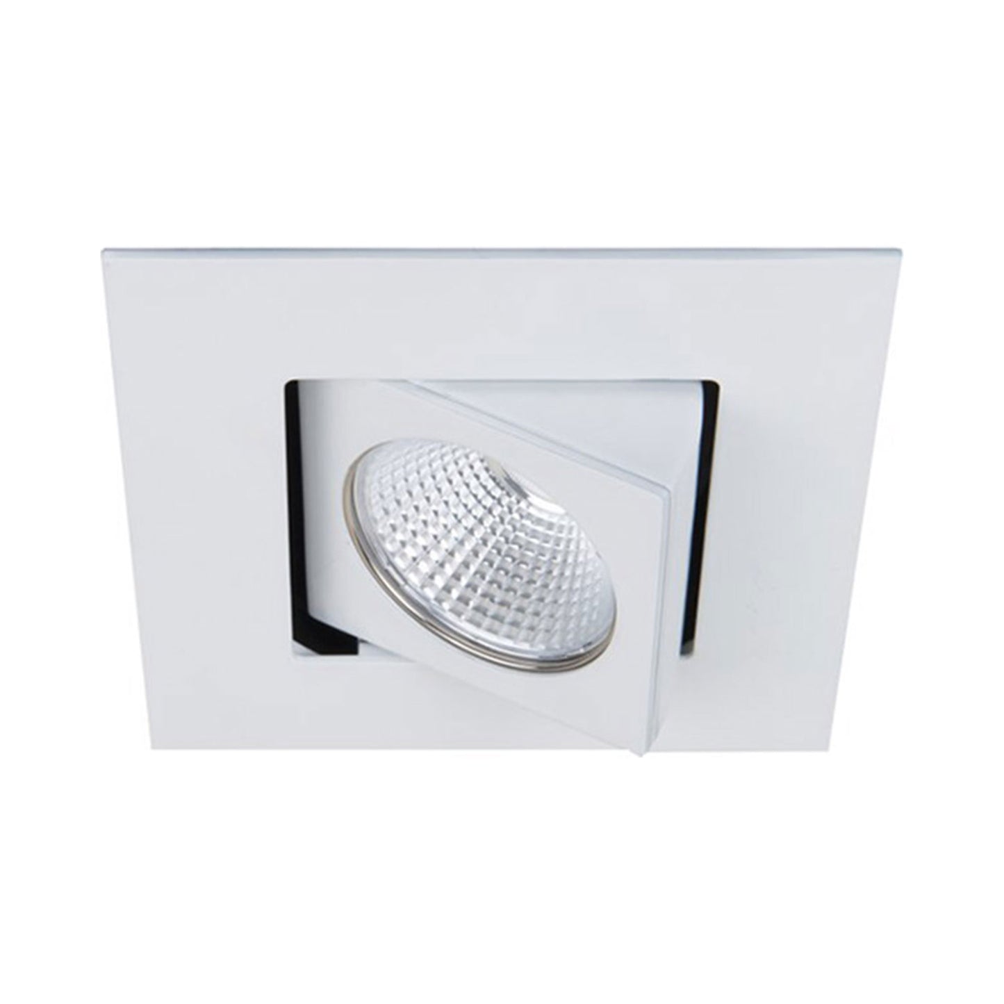Ocularc 2.0 Square Adjustable 9W LED Recessed Trim in White.