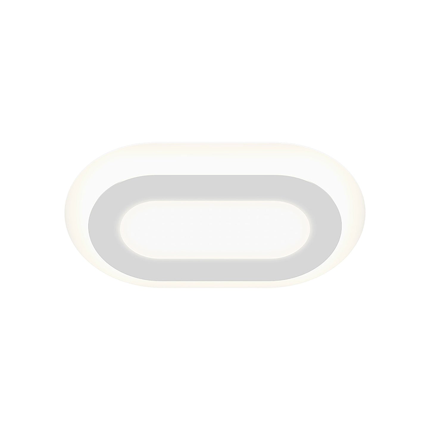 Offset™ Racetrack LED Flush Mount Ceiling Light in Small/Racetrack.