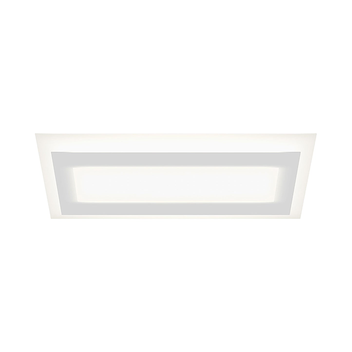Offset™ Racetrack LED Flush Mount Ceiling Light in Large/Rectangle.